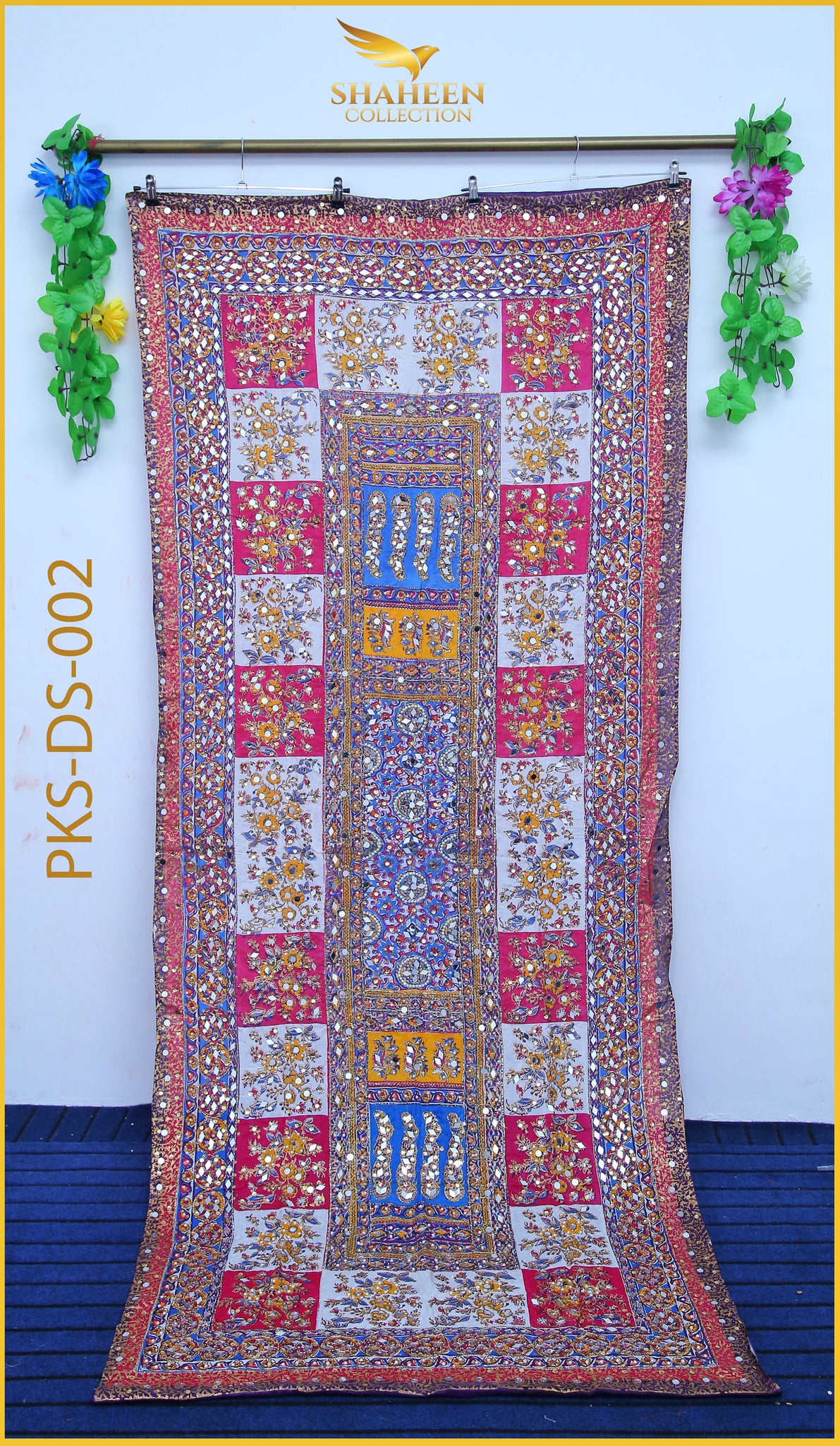 MIRROR WORK FANCY SILK DUPATTA