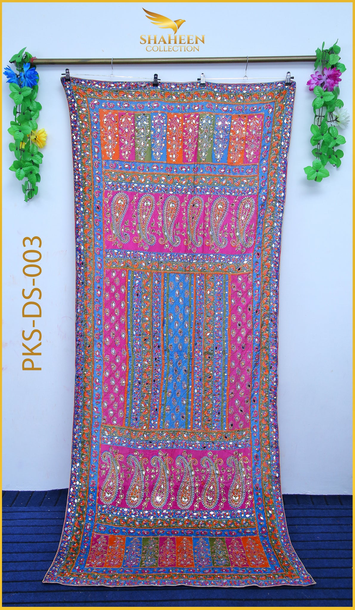 MIRROR WORK FANCY SILK DUPATTA