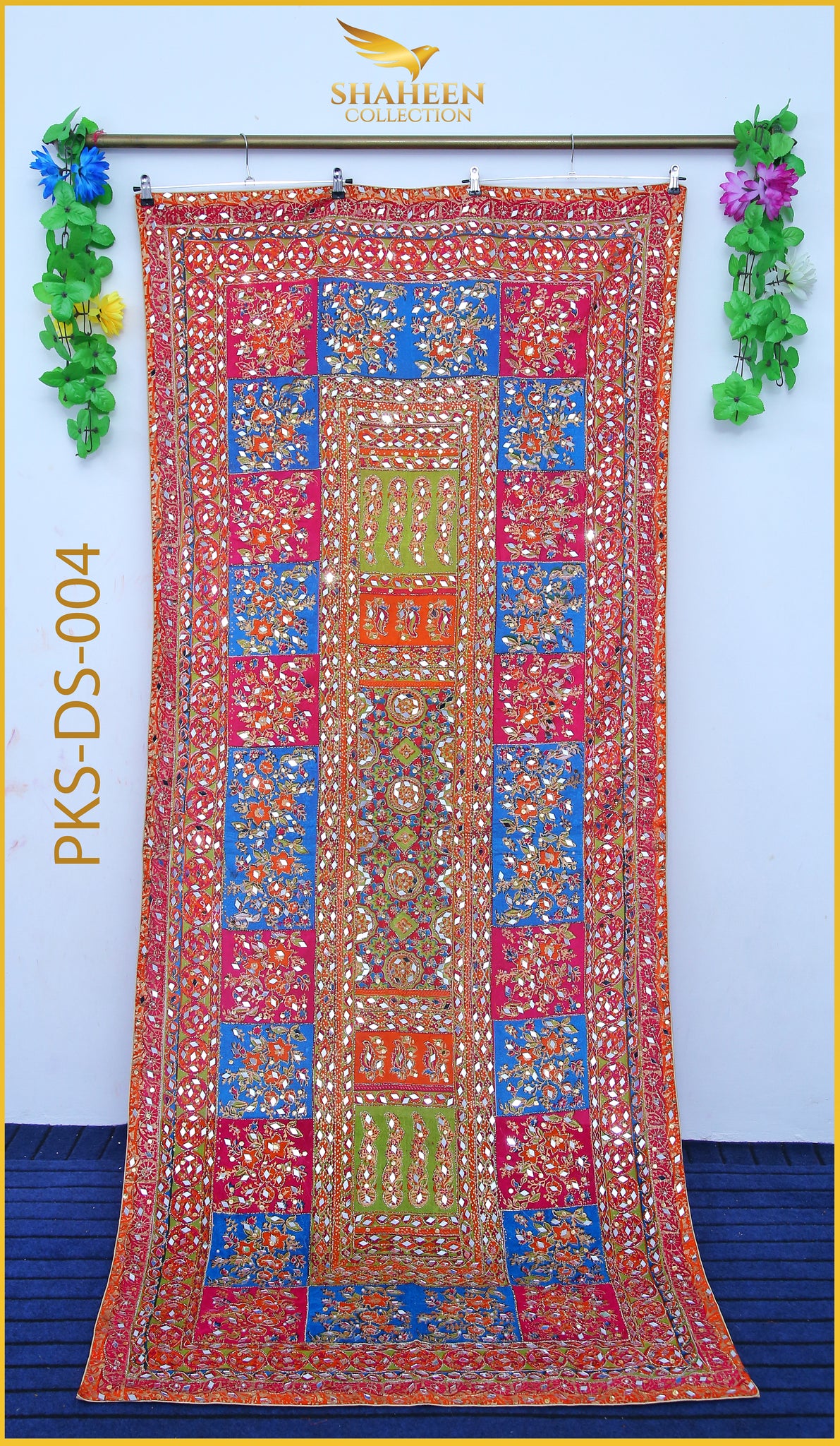 MIRROR WORK FANCY SILK DUPATTA