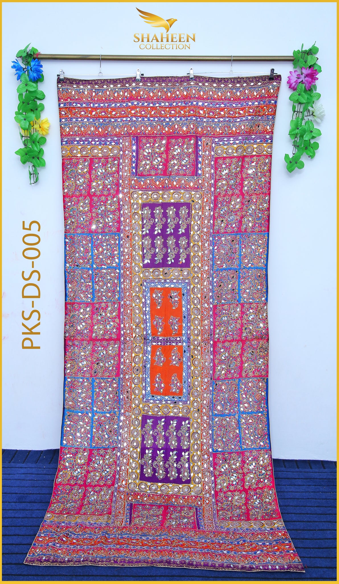 MIRROR WORK FANCY SILK DUPATTA