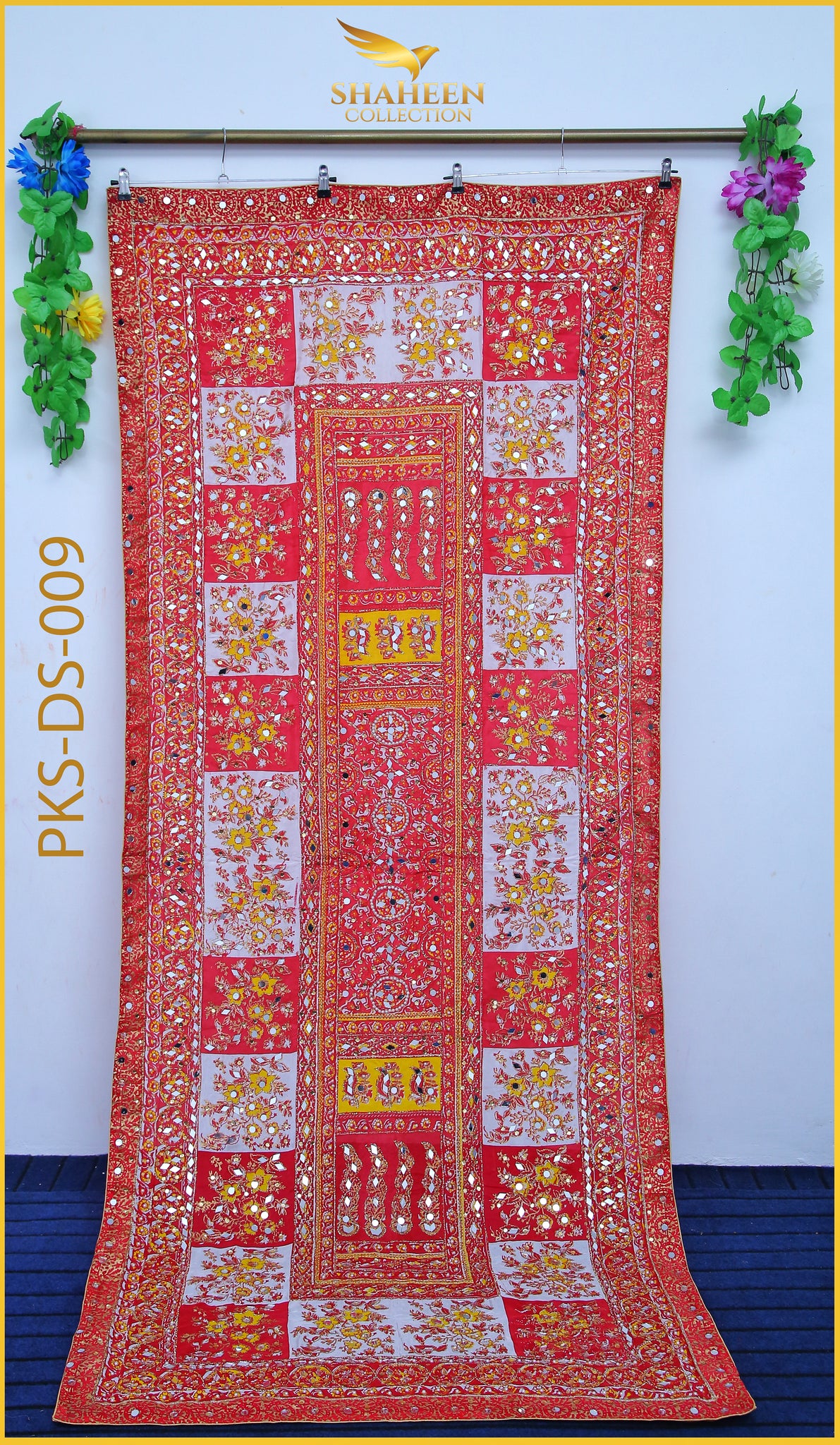 MIRROR WORK FANCY SILK DUPATTA