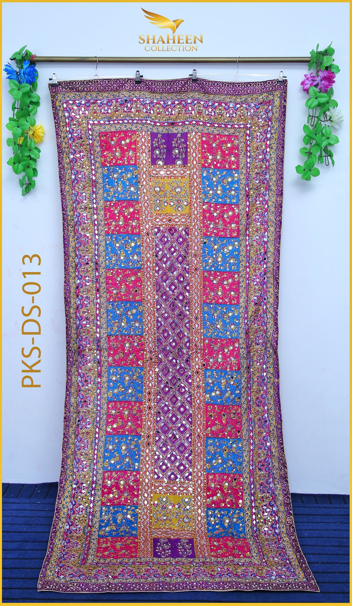 MIRROR WORK FANCY SILK DUPATTA