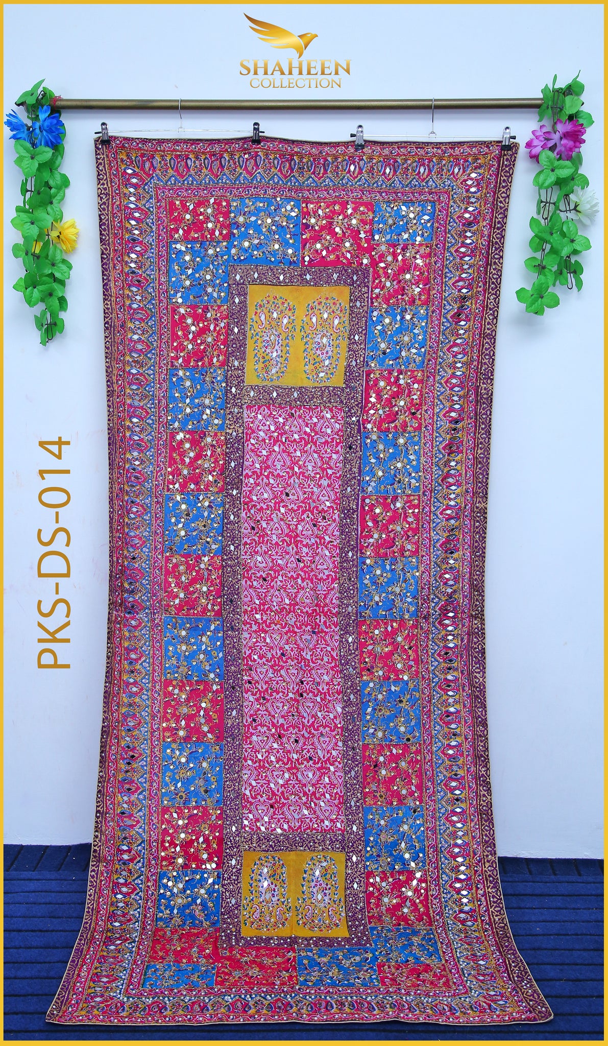 MIRROR WORK FANCY SILK DUPATTA